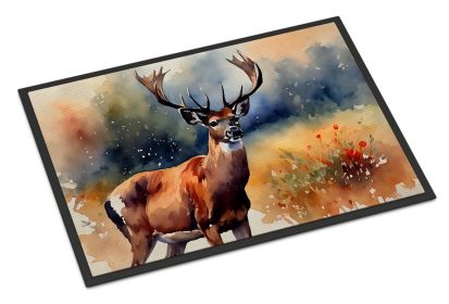 NEW Deer Doormat Front Door Mat Indoor Outdoor Rugs for Entryway, Non Slip Washable Low Pile, 18H X 27W