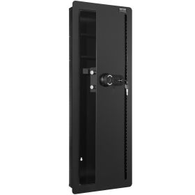 VEVOR 42.91" Tall Wall Gun Safe, 4-Tier Hidden Gun Safe with Keypad & Fingerprint, 3 Removable Shelves & 6 Key Holders