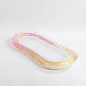 1pc Large Swimming Pool Float, Stylish Sequin Design, Essential For Pool Parties And Beach Activities, An Excellent Choice For Summer Gifts (Option: Style2 Orange)