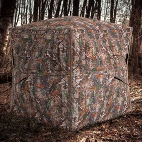 Hunting Blind 360 Degree One-Way See-Through Ground Blind for 2-3 Person (Option: Camouflage)