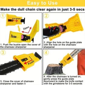 Hainsaw Teeth Sharpener, Portable Chain Saw Sharpener Tool, Chainsaw Sharpener Universal Chain Saw Blade Sharpener (Style: Electric chain saw)