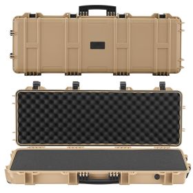 VEVOR Hard Rifle Case, Lockable Rifle Case with Pre-cut Foams, 40 in Gun Storage with Wheels (Default: Default)